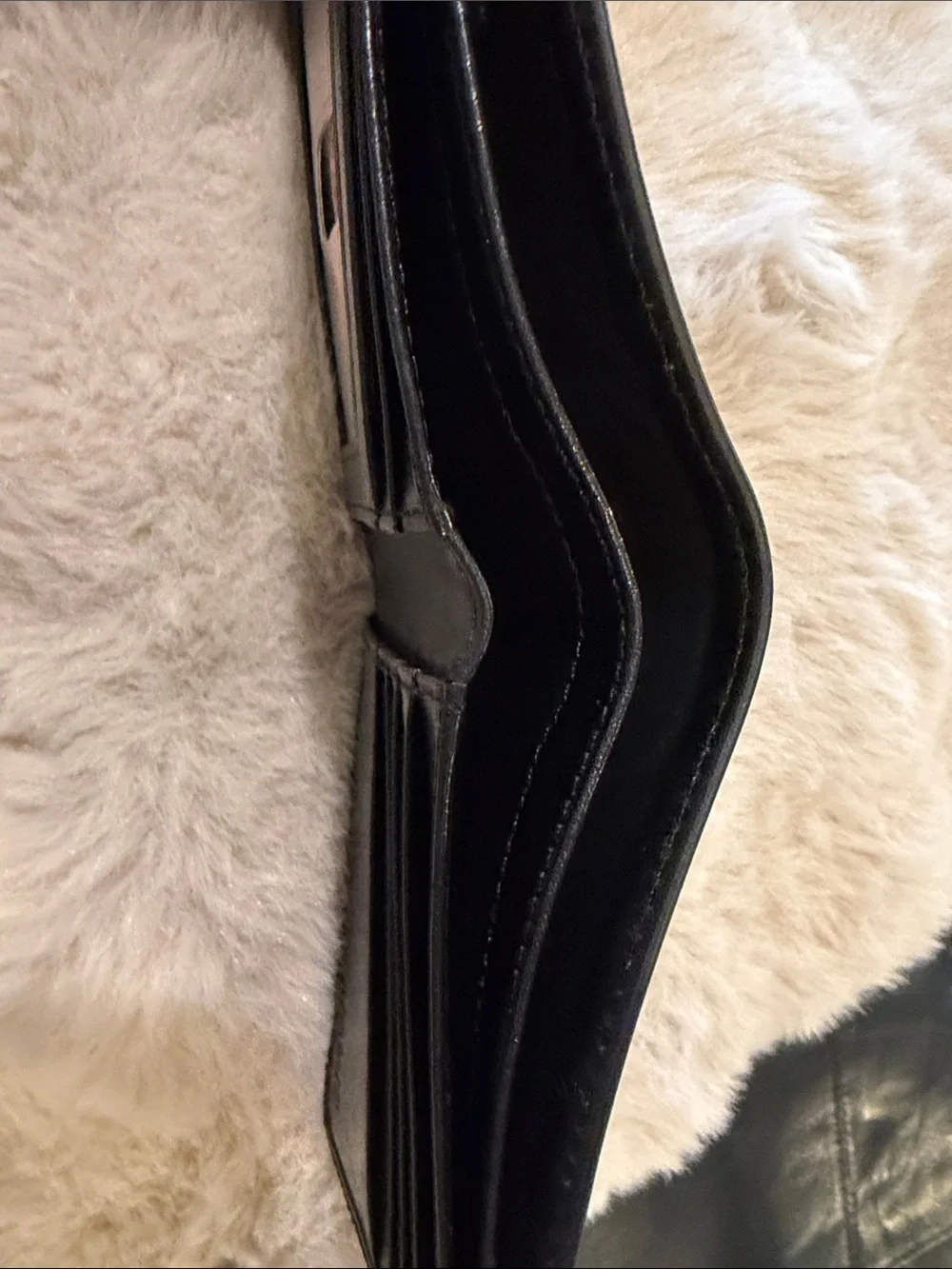 Buxton Black Leather Credit Card Holder Wallet